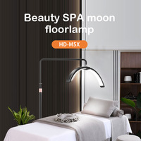 Lampe demi-lune LED à 3 températures de couleur, 26 pouces, pour soins des yeux, éclairage d'appoint au sol pour salon de beauté, tatouage, nail art, sourcils
