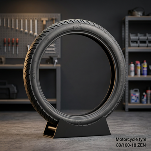 Pneu de moto Dolfin (TL) 80/100-18 arrière-ZEN |   Pneu sans chambre à air |   Pneu arrière de moto de qualité supérieure - Product Image 1