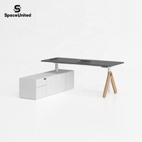SpaceUnited Mobilier de bureau de luxe Bureau ergonomique réglable en hauteur pour cadres et managers