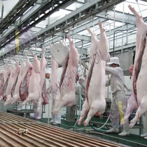 Dịch vụ tuyệt vời Sản phẩm thịt làm cho máy lợn giết mổ thiết bị thiết kế carcass chế biến truyền đạt đường sắt của nhà máy giết mổ