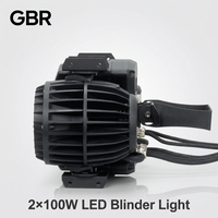Projecteur LED extérieur 2x100W IP65 3200K/5600K CW WW 2-en-1 pour scène et public, Ra90, pour événements et spectacles en extérieur