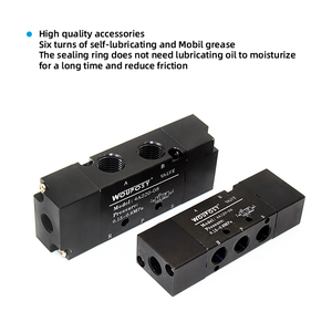 صمام تحكم هوائي اتجاهي Way Air <span class=keywords><strong>Pilot</strong></span> Valve يعمل بالهواء المضغوط Away صمام تحكم هوائي 4a210,08/4a310,10 - Product Image 2