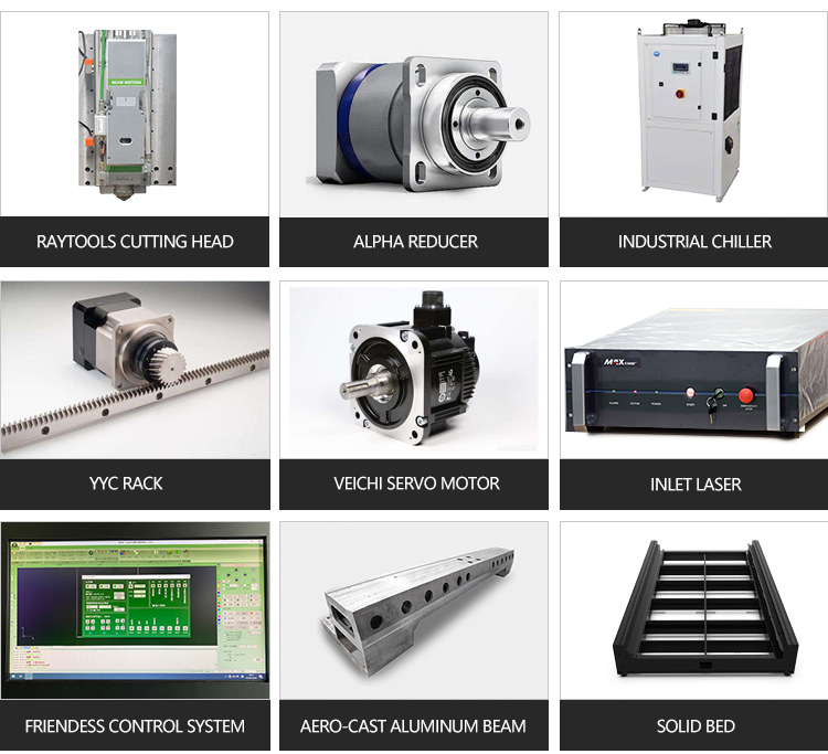 Cnc Square Tube Metal Pipe Laser Cutting Machine 100m/Min