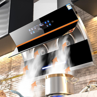 OEM Une boîte de dessin grande aspiration double moteur côté aspiration hotte de cuisine hotte de cuisine cheminée corps tactile grand écran
