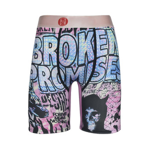Slip Boxer Uomo Tendenza Euro-Americana Senza Cuciture Traspirante a Vita Media Stampa Digitale Fantasia Mimetica Lavorato a Maglia - Product Image 5