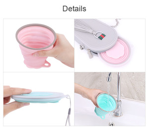 Tendances : Tasses à eau pliables en silicone, gobelets de poche en silicone pour enfants - Product Image 4