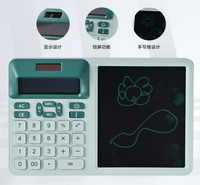Tablette d'écriture promotionnelle 12 chiffres avec calculatrice, 2-en-1 pour prise de notes et calculs, bloc-notes avec stylet pour l'école et les cadeaux d'affaires