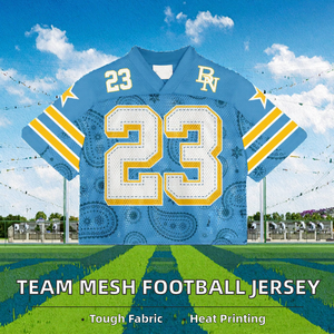 Футболки для американского футбола с индивидуальным дизайном и номером, термотрансферная печать, быстросохнущие, сетчатые, с коротким рукавом, больших размеров, летние - Product Image 2