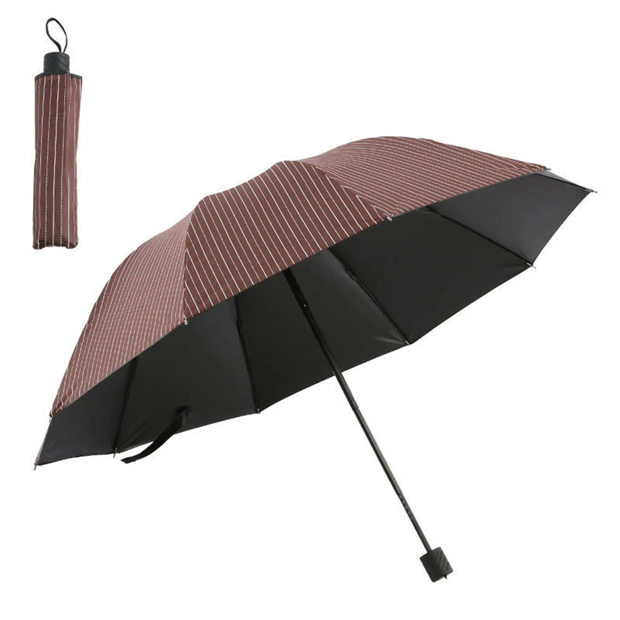 Portable Mini Folding Compact Umbrella with,Case Small Sun Rain Pocket Umbrella for Girls and Women/