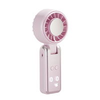 Ventilador Turbo Portátil de Mano con Enfriador de Hielo, Ventilador Personal Recargable, Mini Ventilador de Mano Pequeño para Viajes, Exteriores, Hogar y Oficina