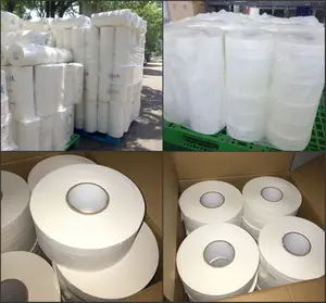 Available Stock Tissue Roll Free Sample 2 PLY Toilet Paper Embossing Jumbo Rolls