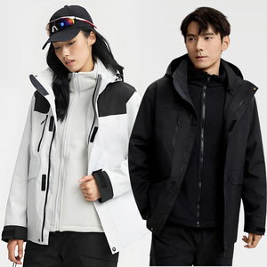 <span class=keywords><strong>Chaqueta</strong></span> cortavientos de invierno para exteriores profesional Unisex, impermeable, de alta tecnología, cálida, transpirable, 2 en 1, de lana para hombres y mujeres - Product Image 3