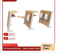 Ensemble de chaises et de bureaux d'étudiant en bois massif, meubles d'école en gros pour le collège, le bureau à domicile, la salle à manger, table et chaise