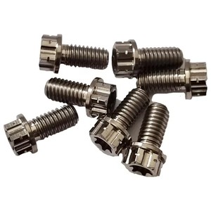 Vis à tête hexagonale en titane avec embase Torx interne, filetage M6, classe 8.8 ASTM, avec écrous, pour assemblage d'équipements industriels - Product Image 4
