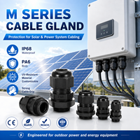 Presse-étoupe en nylon série M M12~M63 IP68 étanche à la poussière et aux intempéries, résistant au vieillissement pour équipements électriques, disponible en OEM