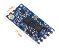 Module série sans fil SI4463, 433MHz, longue portée, 1000M, UART, émetteur-récepteur RF, HC-12, communication de données intégrée, faible consommation d'énergie