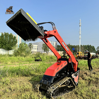 Schnelle Lieferung des Bison Mach XC1100 Kompaktladers, Kubota 25PS Ausgestattet mit Italienischem Hydrauliksystem als Standardausstattung