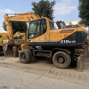 حفارة هيونداي مستعملة موديل 210w-9T، رخيصة الثمن، فعالة، توفر الطاقة، ومناسبة لتحطيم حفارات يدوية مستعملة