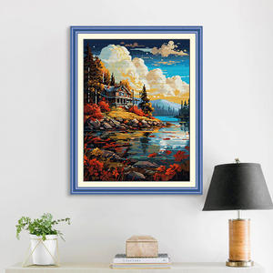 Juego de bordado DIY para principiantes Kits de costura paisaje punto de cruz <span class=keywords><strong>serie</strong></span> aguja arte artesanía costura Decoración - Product Image 1