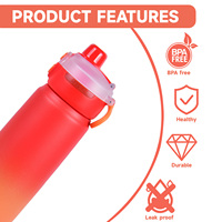 Botella de Agua Escolar Rectangular para Niños, Aislamiento al Vacío de Doble Pared, Ecológica y Antiderrames