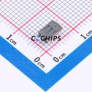 TS1101B16025 Tactile Switch SMD,6.1x3.7mm Switch Single Pole Single Throw Rectangle Button 1.6N Vertical Mount - Product Image 2