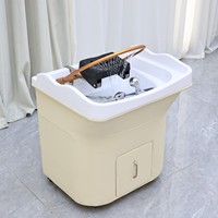 Évier de coiffure portable au design moderne, réservoir d'eau pour salon de beauté, mobilier, bol à cheveux, bac à shampoing pour salon de beauté