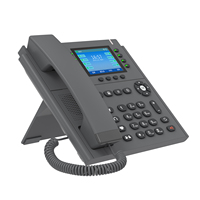 Teléfono VoIP de buena calidad, pantalla a color retroiluminada de 3,5 pulgadas, teléfonos de oficina, acceso inalámbrico de 2,4G, sistema IP PBX