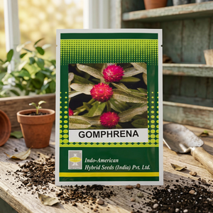 Semillas Híbridas Indo-Americanas (India) Pvt. Mezcla de Semillas de Gomphrena Qis Mix, 25 Semillas, Color Rosa - Product Image 3