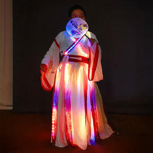 Tenue colorée de danseuse de boîte de nuit lumineuse à LED Costume de scène de crawler lumineux coloré - Product Image 1