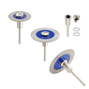 Lame de scie à <span class=keywords><strong>verre</strong></span> diamantée mini 30/40/50 mm pour gravure, sculpture et <span class=keywords><strong>découpe</strong></span> DIY, disque avec tige amovible de 3 mm pour jade et cristal - Product Image 1