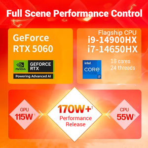 Hiệu Suất Cao 2025 Máy Tính Xách Tay Thương Hiệu Mới Chơi Game I7 14650hx, I9 14900, RTX 5060/5070 16Inch 2.5K Máy Tính Xách Tay - Product Image 2