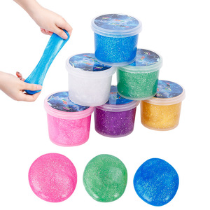 Slime de Cristal con Diseño de Cielo Estrellado en Frascos Pequeños, Slime de Colores Mezclados, Pegamento Espumoso, Fabricante de Slime al por Mayor - Product Image 4