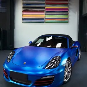 Wrapmaster Hot Sales Beschermende Luchtbel Gratis Donkerblauw Mat Metallic Wraps Voor Auto Vinyl Wraps Lichaam Stickers