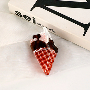 คลิปหนีบผมอะซิเตทประกบไอศกรีมน่ารักดีไซน์เอกลักษณ์ - Product Image 6