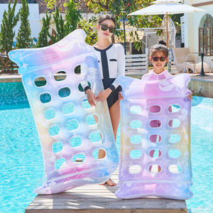 Flotador inflable de sirena Inf Kelukeya con orificios para fiestas en la piscina, para adultos y niños, silla flotante tipo balsa. - Product Image 3