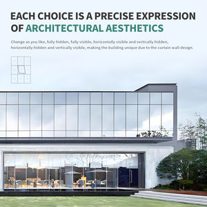 Paneles de Muro Cortina Exteriores de Aluminio Comercial SUNGYE, Muro Cortina de Edificio Moderno con Vidrio <span class=keywords><strong>Aislante</strong></span> de Acero y Aluminio - Product Image 3