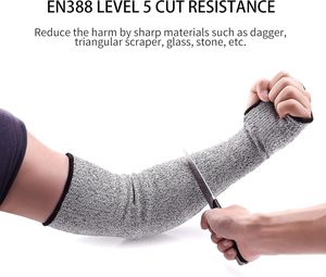 Manches <span class=keywords><strong>anti</strong></span>-<span class=keywords><strong>coupure</strong></span> avec trou pour le pouce, <span class=keywords><strong>protection</strong></span> des <span class=keywords><strong>bras</strong></span>, résistantes aux morsures, pour peaux fines, <span class=keywords><strong>anti</strong></span>-abrasion, <span class=keywords><strong>protection</strong></span> des <span class=keywords><strong>bras</strong></span> pour le jardin et la cuisine - Product Image 3
