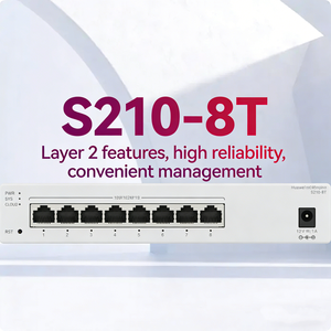 Commutateur réseau huit gigabits, gestion web, capacité d'échange 396 Gbit/s, S210-8T - Product Image 1