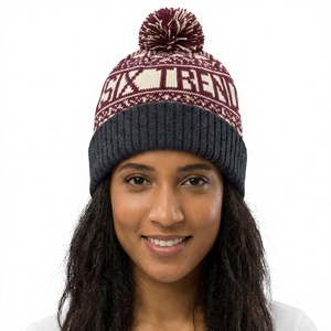 Six Trend Beanie <b>Hat</b> 3D Embroidery Breathable & Waterproof Winter <b>Cap</b> Unisex Adult Casual Plaid Pattern 56-58CM - Product Image 1