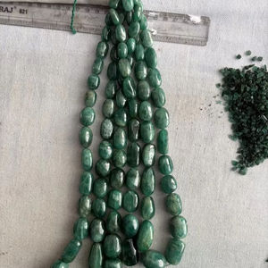 Collier en émeraude de 2,8 carats, pierre précieuse en vrac, polie, 18 pouces, pour les fêtes, prix de gros, dernières tendances - Product Image 1