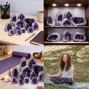 Améthyste naturelle d'Uruguay en gros - Cristal artisanal pour la méditation et les cadeaux d'affaires - Product Image 4