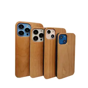 Tpu电脑定制木制环氧散装竹盖树脂木纹手机套适用于Iphone x xs xr 11 12 13 Pro max