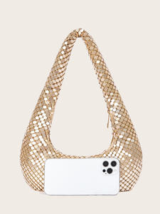 L006 nuova borsa da sera con <span class=keywords><strong>pochette</strong></span> in alluminio per ragazze - Product Image 6