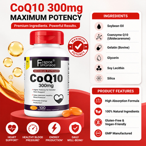 Suplemento de Coenzima Q10 Personalizado de 300 mg para una Alta Absorción, Apoyo a la Salud del Corazón, Suplemento Energético para Hombres y Mujeres - Product Image 3