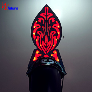 Diadema LED Cyberpunk, Tocado Alto para Discoteca, Bailarina <span class=keywords><strong>Gogo</strong></span>, Festival Rave, Pasarela de Moda, Espectáculo - Product Image 6