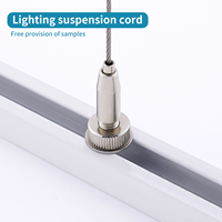 Kit de suspension pour plafonnier facile à utiliser et à installer, pince à câble en acier inoxydable pour éclairage