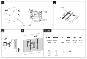 WMX005-1 economy six arm Heavy-duty full-motion <span class=keywords><strong>tv</strong></span> montaggio a parete supporto <span class=keywords><strong>tv</strong></span> led staffe video lcd supporto da parete <span class=keywords><strong>tv</strong></span> <span class=keywords><strong>per</strong></span> VESA 400x400mm - Product Image 6
