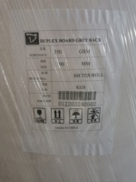 Carton duplex grand format 720*1020mm, papier couché recto/recto, dos gris/dos blanc, 250 g/m², vente chaude