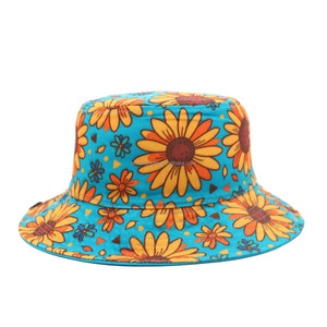Chapeau Bob Réversible Écologique OEM ODM avec Impression Personnalisée, Logo Brodé, Protection UPF50+, Motif Feuille, Idéal Cyclisme, Pêche, Plage et Activités de Plein Air - Product Image 3