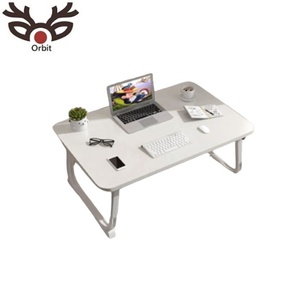 Plateau de lit pour ordinateur portable pliable avec tiroir à hauteur réglable et porte-gobelet en MDF - Product Image 5